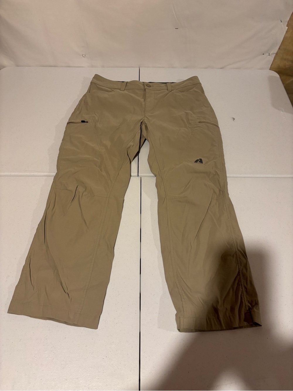 Eddie Bauer First Ascent Tan Nylon Chino Hiking Pants Men’s Size 36x30